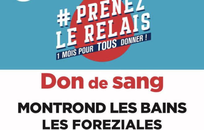 don du sang aux Foréziales dimanche 14 juin 2020