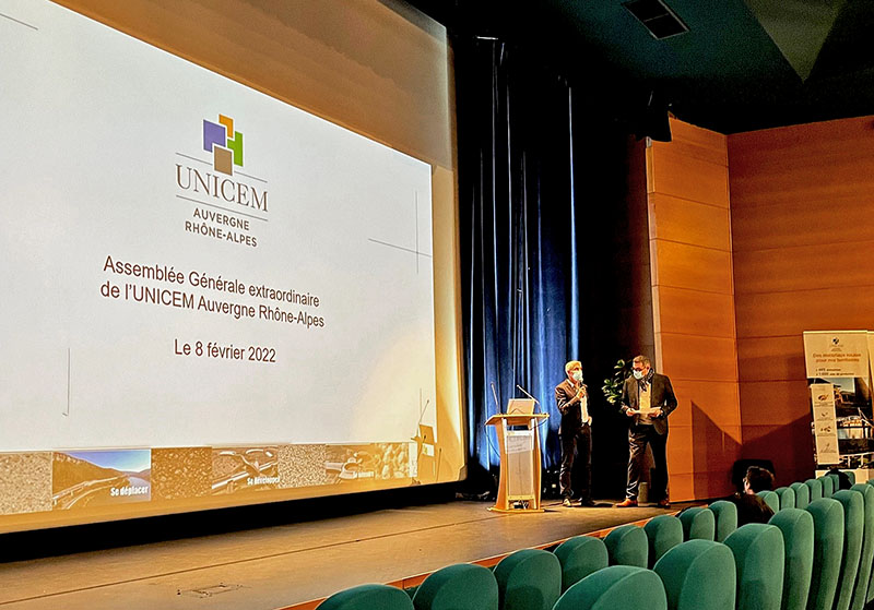 Unicem auvergne rhone alpes en assemblée générale aux Foréziales